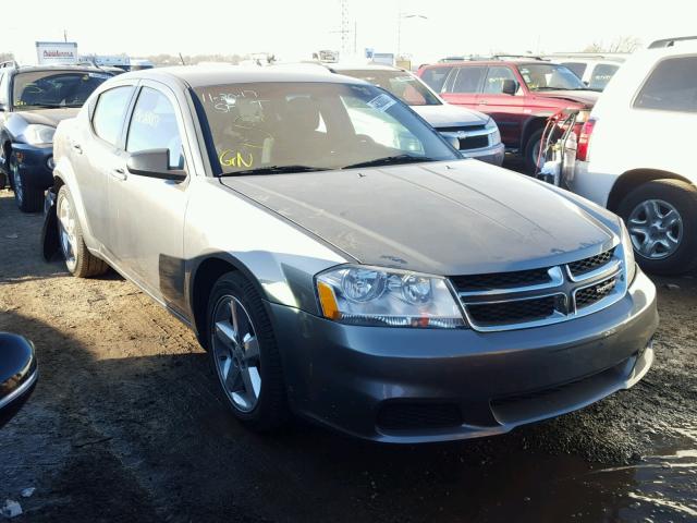 1C3CDZAB9DN547903 - 2013 DODGE AVENGER SE GRAY photo 1