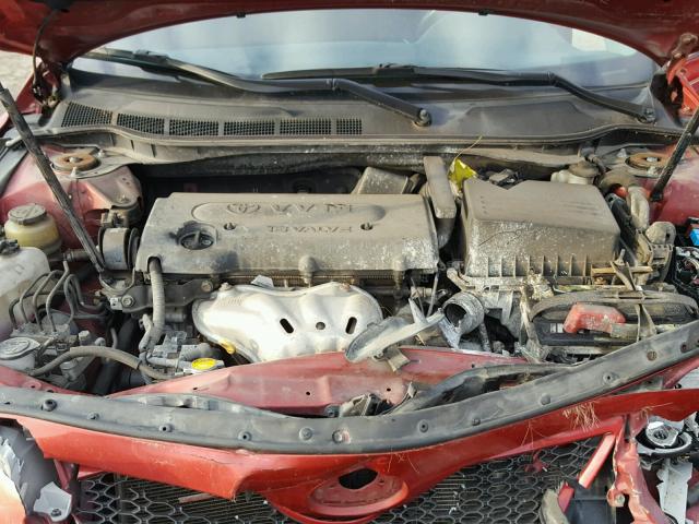 4T1BE46KX9U367628 - 2009 TOYOTA CAMRY BASE RED photo 7