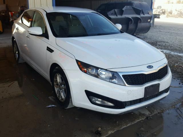 KNAGM4A77D5301084 - 2013 KIA OPTIMA LX WHITE photo 1