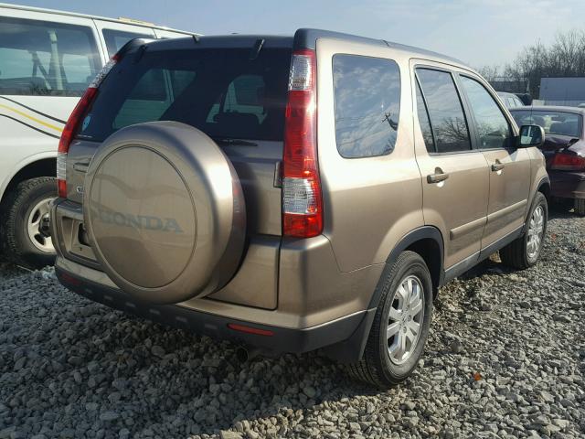 SHSRD789X5U337235 - 2005 HONDA CR-V SE GOLD photo 4