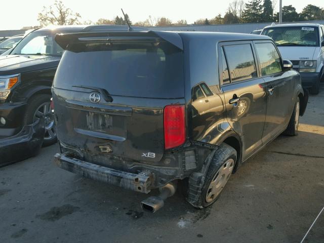 JTLKE50E381002645 - 2008 TOYOTA SCION XB BLACK photo 4