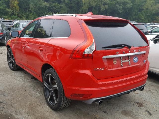 YV4902RP0F2740466 - 2015 VOLVO XC60 T6 RED photo 3