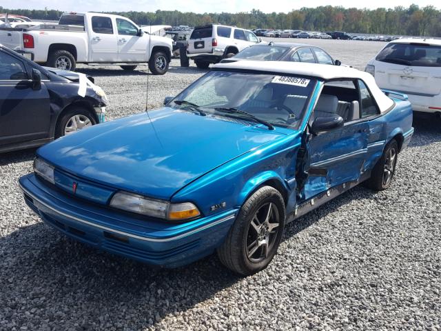 1G2JB34T0R7573865 - 1994 PONTIAC SUNBIRD LE TEAL photo 2