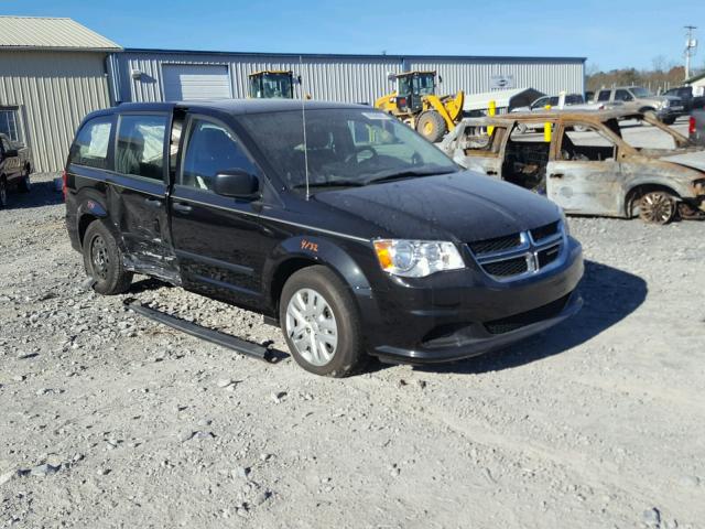 2C4RDGBG9GR364643 - 2016 DODGE GRAND CARA BLACK photo 1