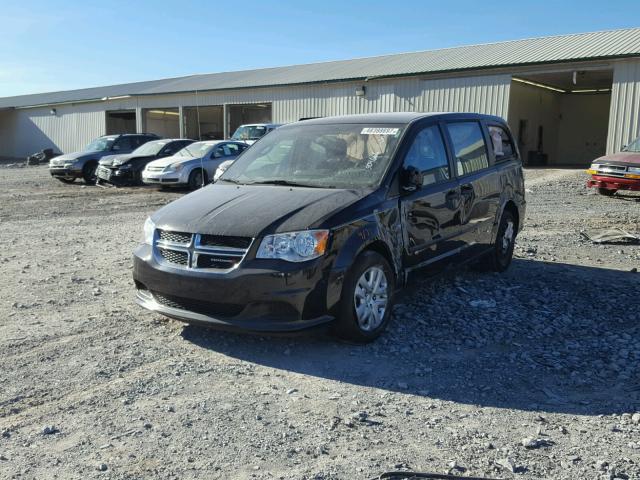 2C4RDGBG9GR364643 - 2016 DODGE GRAND CARA BLACK photo 2