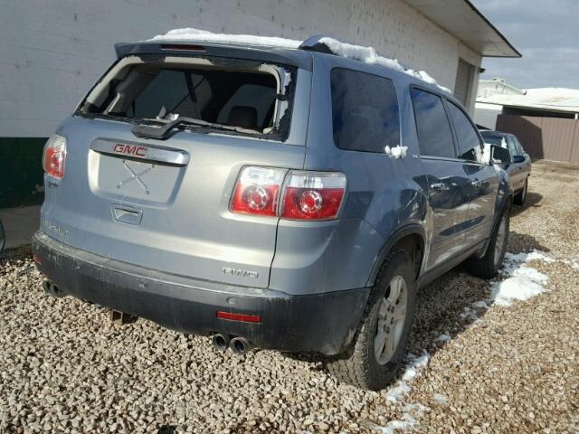 1GKEV33778J163675 - 2008 GMC ACADIA SLT BLUE photo 4