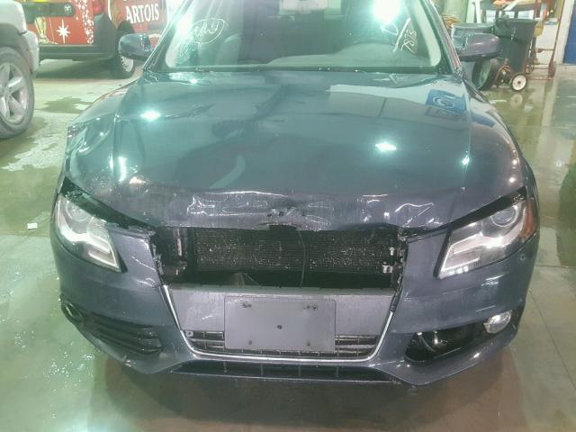 WAUKFAFL3BN027873 - 2011 AUDI A4 PRESTIG GRAY photo 9