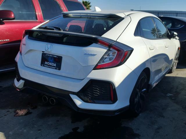 SHHFK7H48JU401351 - 2018 HONDA CIVIC SPOR WHITE photo 4