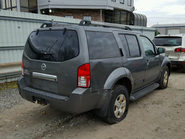 5N1AR18W85C746609 - 2005 NISSAN PATHFINDER GRAY photo 4