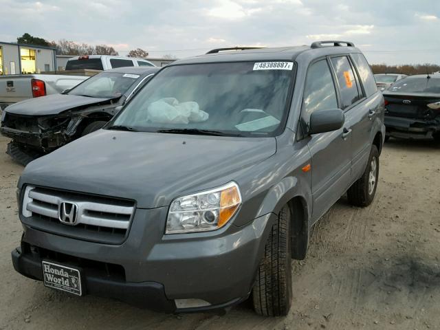 5FNYF28388B000384 - 2008 HONDA PILOT SE BLUE photo 2