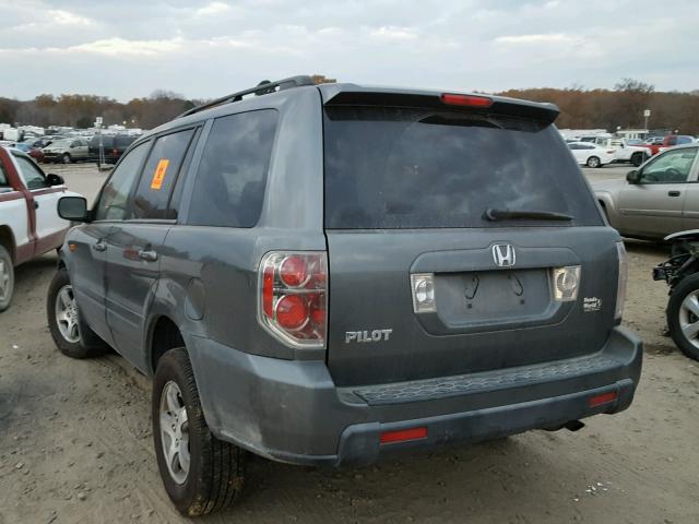 5FNYF28388B000384 - 2008 HONDA PILOT SE BLUE photo 3