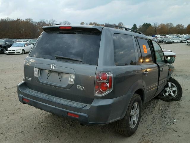 5FNYF28388B000384 - 2008 HONDA PILOT SE BLUE photo 4