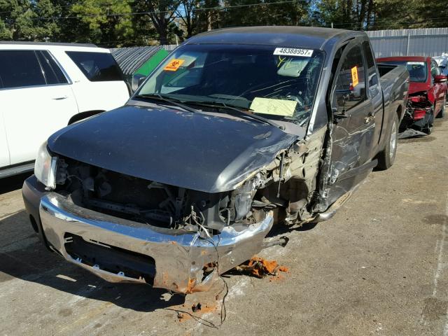 1N6BA06A66N559826 - 2006 NISSAN TITAN XE GRAY photo 2