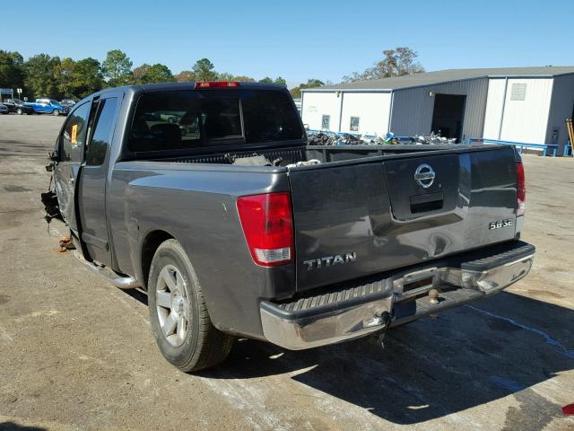 1N6BA06A66N559826 - 2006 NISSAN TITAN XE GRAY photo 3