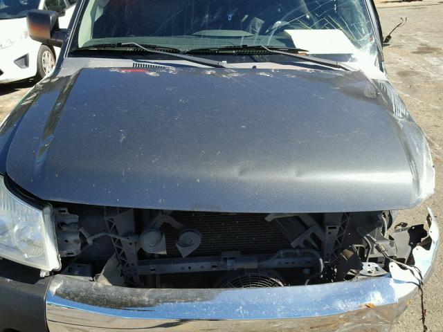 1N6BA06A66N559826 - 2006 NISSAN TITAN XE GRAY photo 7