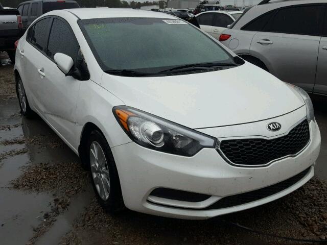 KNAFX4A68F5285071 - 2015 KIA FORTE LX WHITE photo 1