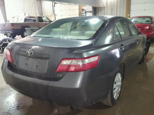 4T1BE46K97U053997 - 2007 TOYOTA CAMRY NEW CHARCOAL photo 4