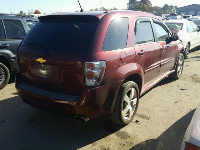 2CNDL537286017072 - 2008 CHEVROLET EQUINOX SP BURGUNDY photo 4