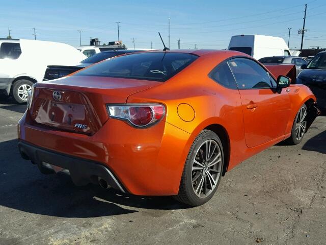 JF1ZNAA14D2708063 - 2013 TOYOTA SCION FR-S ნარინჯისფერი ფოტო 4