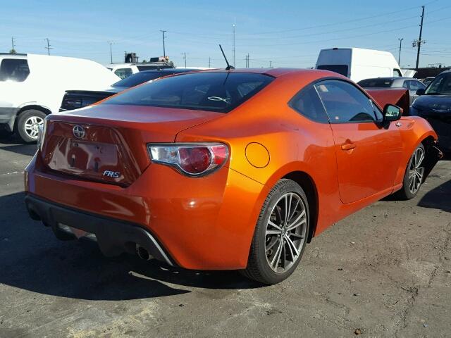 JF1ZNAA14D2708063 - 2013 TOYOTA SCION FR-S ORANGE photo 4