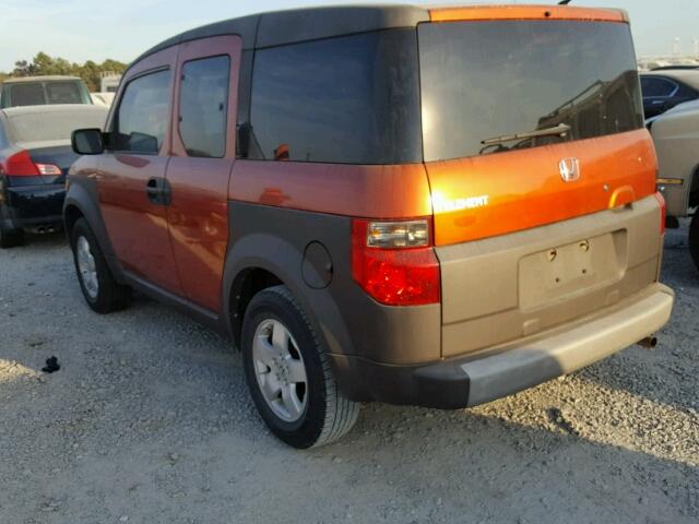 5J6YH18594L005729 - 2004 HONDA ELEMENT EX ORANGE photo 3