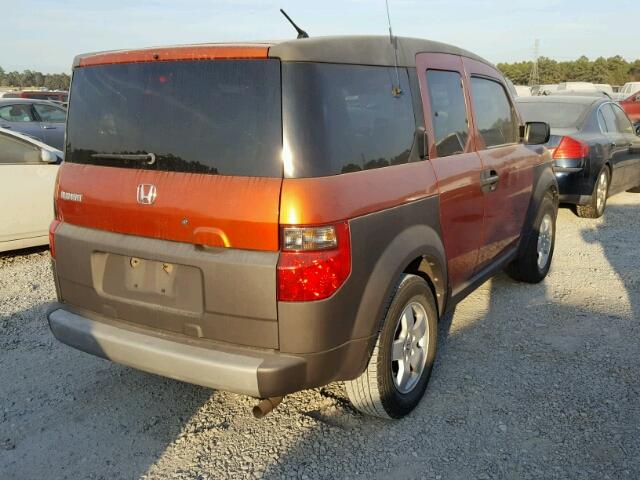 5J6YH18594L005729 - 2004 HONDA ELEMENT EX ORANGE photo 4