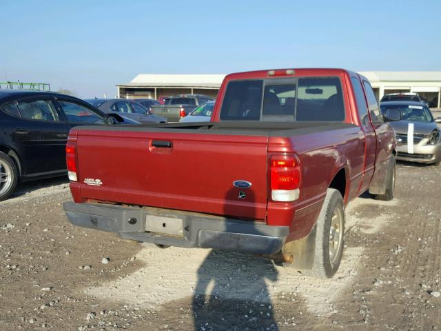 1FTYR14V1YTA97398 - 2000 FORD RANGER SUP RED photo 4