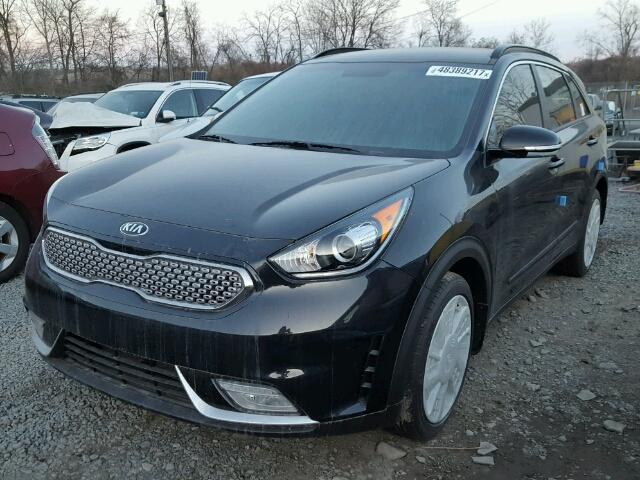 KNDCC3LC9H5081381 - 2017 KIA NIRO EX BLACK photo 2