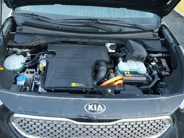 KNDCC3LC9H5081381 - 2017 KIA NIRO EX BLACK photo 7