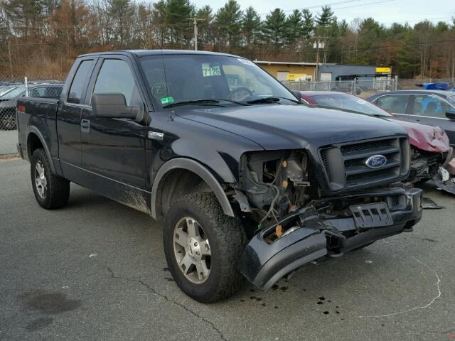 1FTPX14555FA61886 - 2005 FORD F150 BLACK photo 1