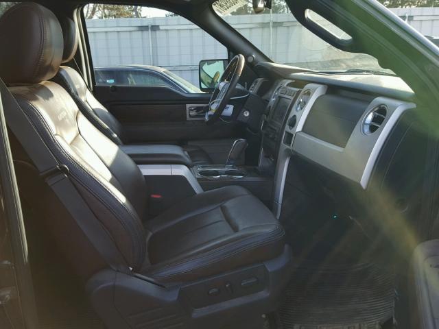 1FTFW1EV5AFB46802 - 2010 FORD F150 SUPER BLACK photo 5