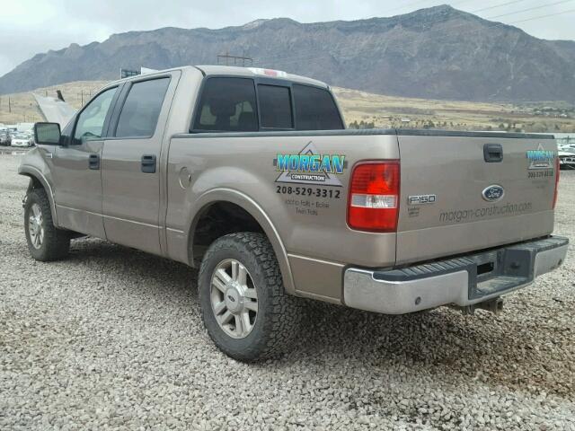 1FTPW14514KD59893 - 2004 FORD F150 SUPER BROWN photo 3