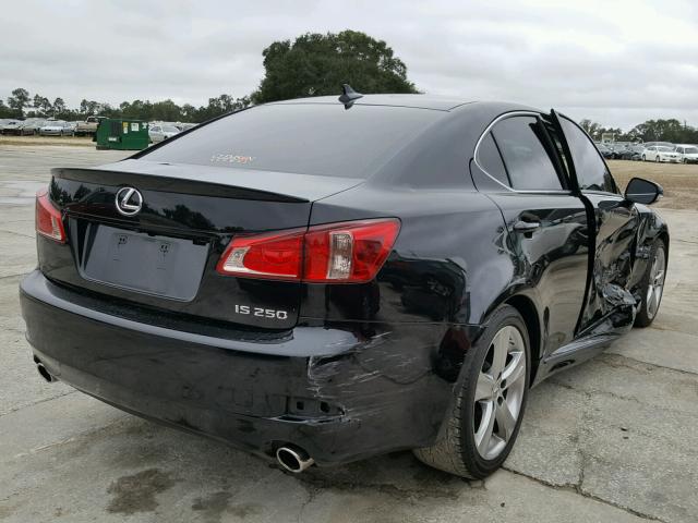 JTHBF5C21D5192909 - 2013 LEXUS IS 250 BLACK photo 4