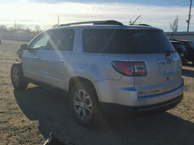 1GKKVRKD6FJ137174 - 2015 GMC ACADIA SLT ვერცხლისფერი ფოტო 3