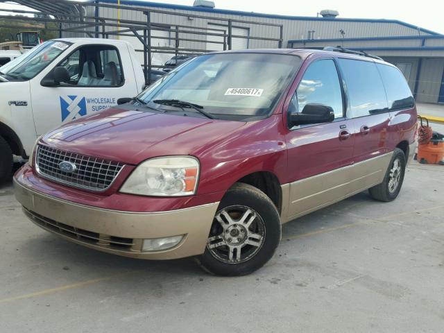 2FMZA58204BB05693 - 2004 FORD FREESTAR L RED photo 2