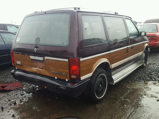 2P4FH5539LR706120 - 1990 PLYMOUTH VOYAGER LE BROWN photo 4