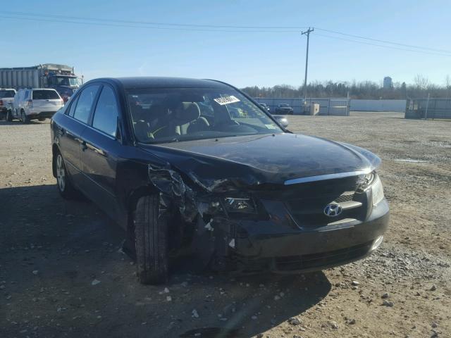 5NPET46C98H346066 - 2008 HYUNDAI SONATA GLS BLACK photo 1