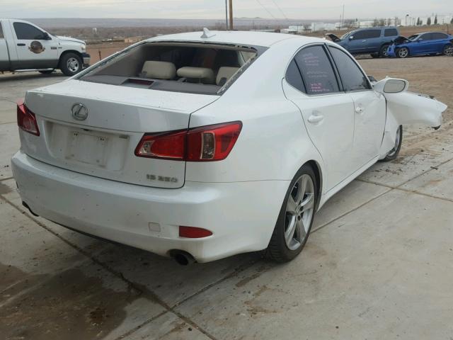 JTHBF5C20C5170706 - 2012 LEXUS IS 250 WHITE photo 4