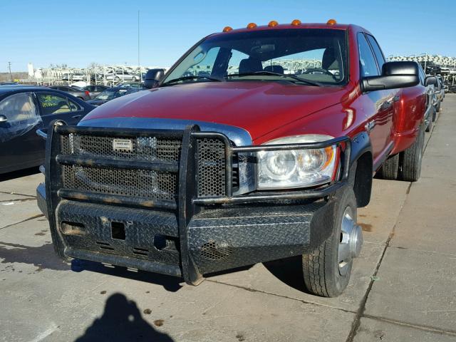 3D7MX48C47G721260 - 2007 DODGE RAM 3500 S RED photo 2