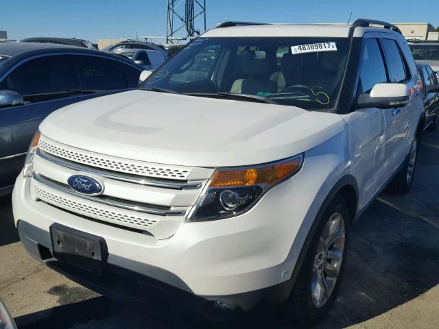 1FMHK8F89CGA36947 - 2012 FORD EXPLORER L WHITE photo 2