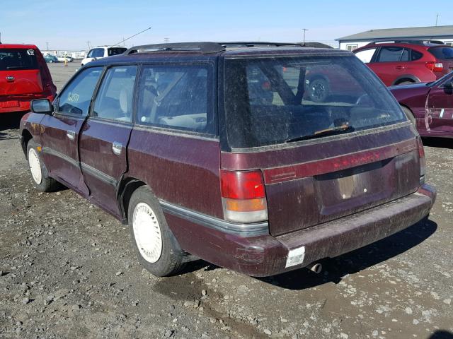 4S3BJ6336R6950923 - 1994 SUBARU LEGACY L/A MAROON photo 3