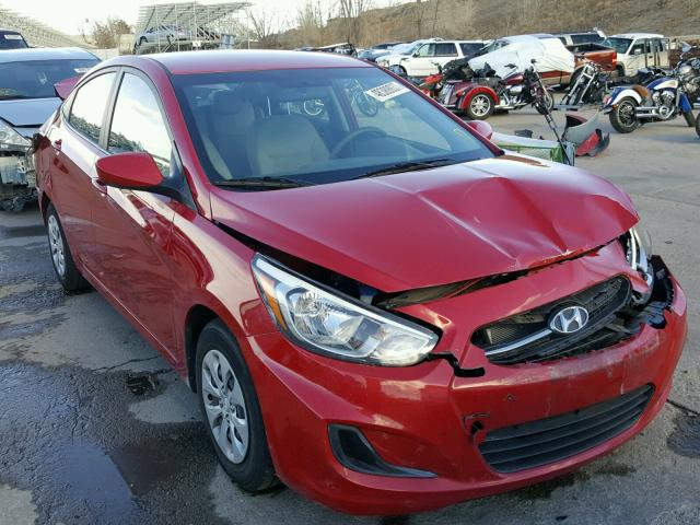 KMHCT4AE4GU066281 - 2016 HYUNDAI ACCENT SE RED photo 1