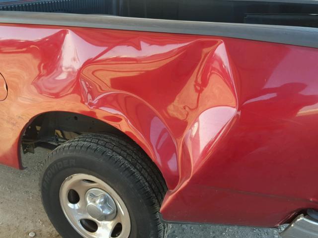 3FTRF172X2MA22347 - 2002 FORD F150 RED photo 9