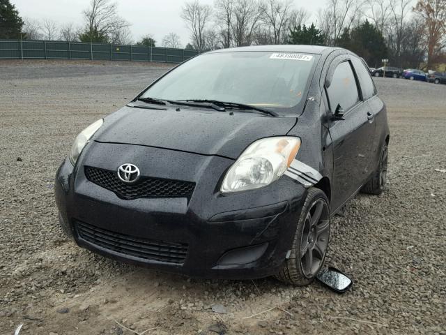 JTDJT903995244952 - 2009 TOYOTA YARIS BLACK photo 2