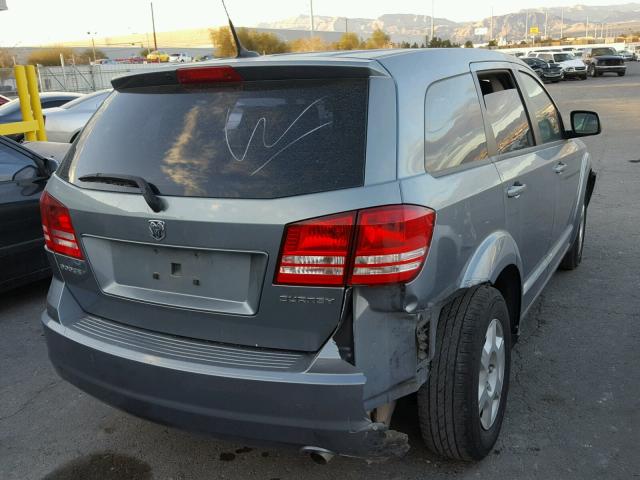 3D4PG4FBXAT133463 - 2010 DODGE JOURNEY SE GRAY photo 4