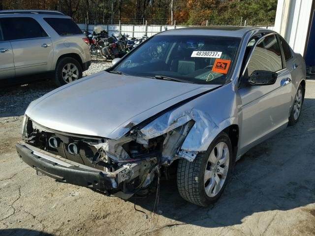 1HGCP36878A086194 - 2008 HONDA ACCORD EXL SILVER photo 2