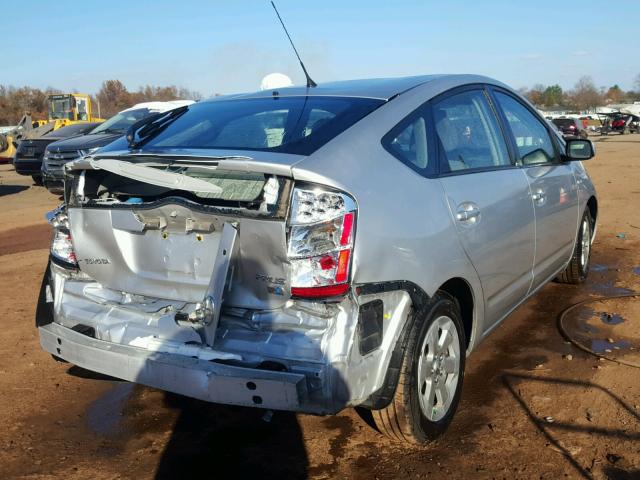 JTDKB20U283305964 - 2008 TOYOTA PRIUS SILVER photo 4