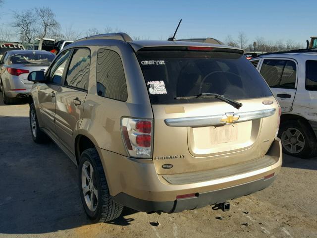 2CNDL73F176114376 - 2007 CHEVROLET EQUINOX LT GOLD photo 3