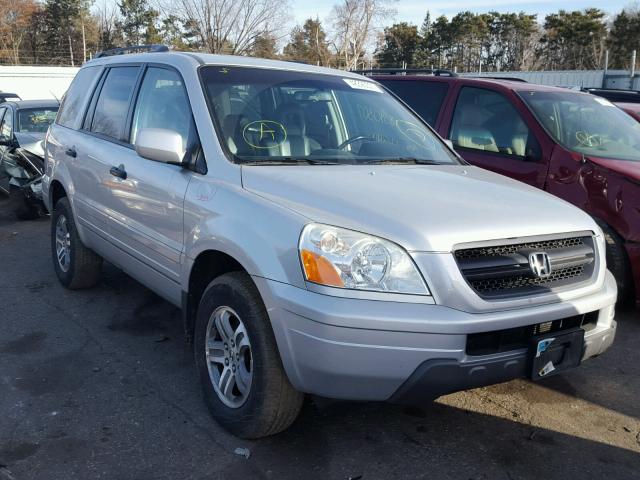 5FNYF18535B064663 - 2005 HONDA PILOT EXL SILVER photo 1