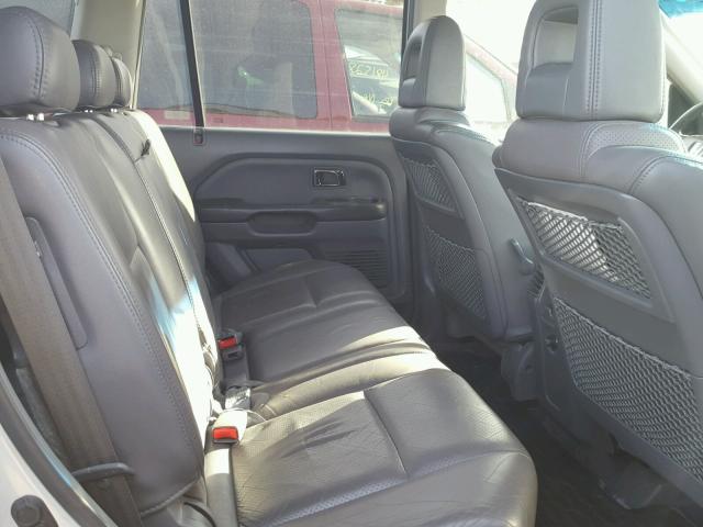 5FNYF18535B064663 - 2005 HONDA PILOT EXL SILVER photo 6